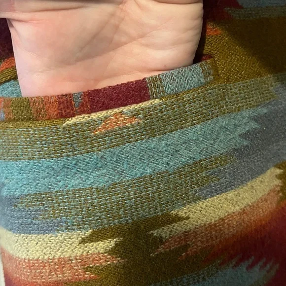 Vintage Aztec Western Wool Polyester Maurizio Ramani Blazer Jacket size Large - Picture 5 of 8